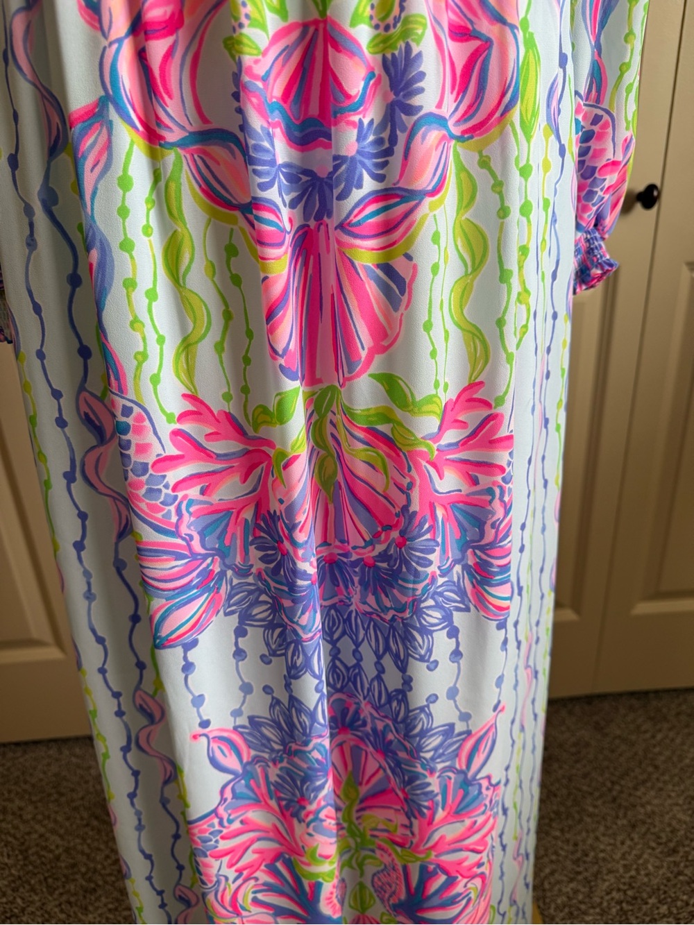 Bria Maxi Dress in Pastel Floral Print - Picture 3 of 5